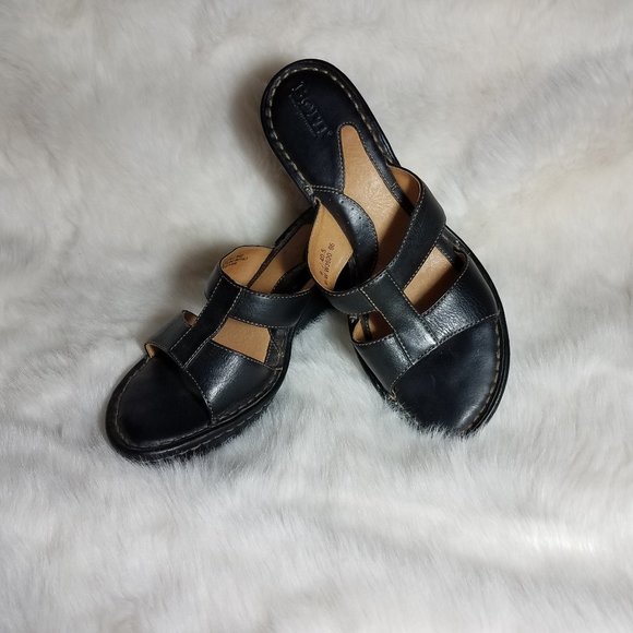 Born Shoes - Born Leather Wedge Shoes